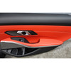 19-25 BMW G80 M3 G20 3-Series Rear Interior Door Card Panel Fiona Red Leather OE