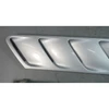 96-02 BMW Z3 Roadster Coupe Outside Cowl Hood Grille Trim Pair Titan Silver OEM