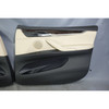 17-18 BMW F15 X5 Factory Front Int Door Panels Canberra Beige Black Leather OEM