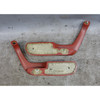83-84 BMW E28 5-Series Front Door Side Armrest Grab Handle Pair Cherry Red OEM