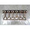 BMW E46 3-Series Z3 323i 2.5L M52TU 6-Cylinder Piston and Rod Set of 6 OEM