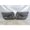 14-20 BMW F36 4-Series Gran Coupe Front Int Door Panels Black Leather Blue OEM