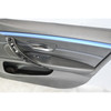 14-20 BMW F36 4-Series Gran Coupe Front Int Door Panels Black Leather Blue OEM