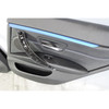 14-20 BMW F36 4-Series Gran Coupe Rear Int Door Panels Black Leather Blue OEM