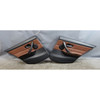 06-08 BMW E90 E91 3-Series 4dr Rear Int Door Panel Pair Terra Brown Leather OEM