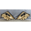 06-08 BMW E90 E91 3-Series 4dr Rear Int Door Panel Pair Terra Brown Leather OEM
