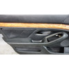 1997-2003 BMW E39 5-Series Front Int Door Card Panel Trim Pair Black Leather OEM