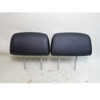 2008-2013 BMW E88 1-Series Convertible Rear Seat Headrest Pair Black Leather OEM