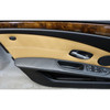 08-10 BMW E60 E61 5-Series Front Interior Door Panel Card Pair Natural Brown OEM