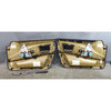 08-10 BMW E60 E61 5-Series Front Interior Door Panel Card Pair Natural Brown OEM