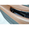 2011-2016 BMW F10 5-Series Front Door Trim Panel Pair Cinnamon Brown Leather OEM