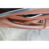 2011-2016 BMW F10 5-Series Front Door Trim Panel Pair Cinnamon Brown Leather OEM