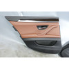 11-16 BMW F10 5-Series Rear Door Panel Trim Card Pair Cinnamon Brown Leather OEM