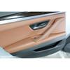 11-16 BMW F10 5-Series Rear Door Panel Trim Card Pair Cinnamon Brown Leather OEM
