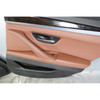 11-16 BMW F10 5-Series Rear Door Panel Trim Card Pair Cinnamon Brown Leather OEM