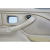 Damaged BMW Z3 Roadster Door Panel Trim Pair Sand Beige Leather 2001-2002 OEM