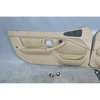 Damaged BMW Z3 Roadster Door Panel Trim Pair Sand Beige Leather 2001-2002 OEM