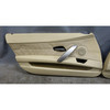 2003-2008 BMW E85 E86 Z4 Interior Door Panel Card Trim Pair Beige Leather OEM