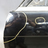 Damaged 1984-1991 BMW E30 3-Series Coupe Left Front Door Shell Bare Black OEM