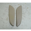 Damaged 03-08 BMW Z4 E85 E86 Front Console Knee Pad Trim Pair Beige Leather OEM