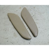 Damaged 03-08 BMW Z4 E85 E86 Front Console Knee Pad Trim Pair Beige Leather OEM