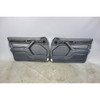 1988-1990 BMW E32 7-Series Front Interior Door Panel Trim Skin Pair Indigo Vinyl