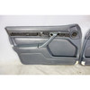 1988-1990 BMW E32 7-Series Front Interior Door Panel Trim Skin Pair Indigo Vinyl