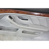 1997-2003 BMW E39 5-Series Factory Front Interior Door Panel Trim Skins Grey OEM