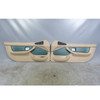 96-99 BMW Z3 Roadster Door Panels Pair Moss Green Leather Interior Trim OEM