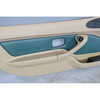 96-99 BMW Z3 Roadster Door Panels Pair Moss Green Leather Interior Trim OEM