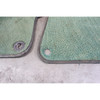 Damaged BMW Z3 Roadster Moss Green Spotted Floor Mats Pair 1996-1999 OEM