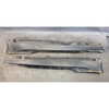 Damaged 06-10 BMW E63 E64 M6 Side Skirt Rocker Pair Wrapped Grey Over White OEM