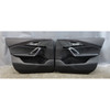 24-25 BMW U10 X2 Front Door Card Trim Panel Pair Black Leather Alcantara OEM