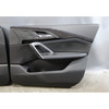 24-25 BMW U10 X2 Front Door Card Trim Panel Pair Black Leather Alcantara OEM
