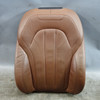 15-19 BMW F15 X5 F16 X6 Front Left Comfort Seat Cushion Terra Brown Leather OEM