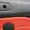 09-13 BMW E88 1-Series Convertible Rear Seat Side Trim Panels Red Leather OEM