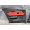 09-13 BMW E88 1-Series Convertible Rear Seat Side Trim Panels Red Leather OEM
