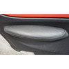 09-13 BMW E88 1-Series Convertible Rear Seat Side Trim Panels Red Leather OEM