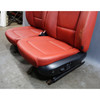 09-13 BMW E88 1-Series Factory Front Seat Pair Coral Red Leather Heated OEM