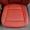 09-13 BMW E88 1-Series Factory Front Seat Pair Coral Red Leather Heated OEM