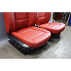 09-13 BMW E88 1-Series Factory Front Seat Pair Coral Red Leather Heated OEM