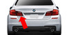 Damaged BMW F10 5-Series LCI Sedan Left Inner Trunk Lid Tail Light 2014-2016 OEM