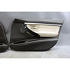 12-18 BMW F30 3-Series F31 Front Interior Door Panels Oyster Beige Leather OEM