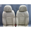 14-16 BMW F10 5-Series F07 Front Comfort Seat Pair Ivory White Napa Leather OEM