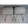2000-2006 BMW E46 3-Series Convertible Rear Seat Head Rest Pair Grey OEM