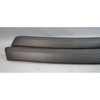 08-13 BMW E92 E93 M3 Rear Side Armrest Trim Strip Pair Black Carbon Leather OEM
