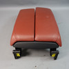 08-13 BMW E90 M3 Factory Front Center Retractable Armrest Fox Red Leather OEM