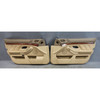 96-03 BMW E39 5-Series Touring Sedan Front Interior Door Panel Pair Beige OEM