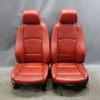 10-13 BMW E92 3-Series Coupe Factory Front Sport Coral Red Leather Seat Pair OEM
