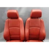 10-13 BMW E92 3-Series Coupe Factory Front Sport Coral Red Leather Seat Pair OEM